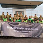 PT. Argantara Jaya Indonesia Bagikan Ratusan Paket Beras Pada Driver Ojol Sidoarjo 