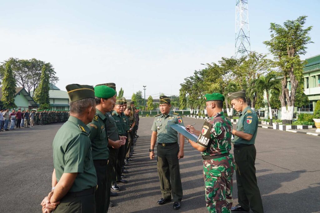 Kasi Pers Korem 084/BJ Laksanakan Pengecekan Personel Usai Cuti Lebaran