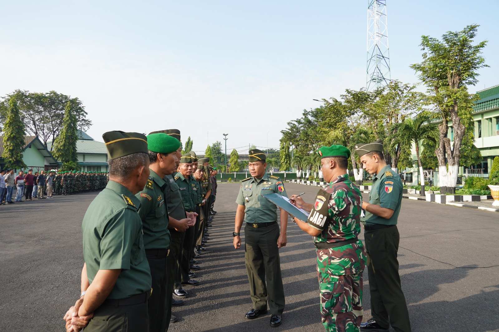 Kasi Pers Korem 084/BJ Laksanakan Pengecekan Personel Usai Cuti Lebaran