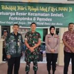 Danramil 0816/18 Halal Bihalal Bersama Forkopimca dan Pemdes Sedati