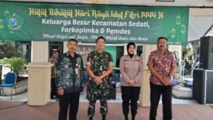 Danramil 0816/18 Halal Bihalal Bersama Forkopimca dan Pemdes Sedati