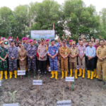 Puncak Penanaman Mangrove Nasional Tahun 2023 yang berlangsung di wilayah Kalanganyar, Kecamatan Sedati, Kabupaten Sidoarjo
