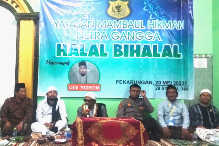 Polsek Sukodono diwakili Aipda Wiwit Yulianto sangat mengapresiasi atas dukungan Yayasan Mambaul Hikmah yang telah sukses mengundang dan mempertemukan 8 perguruan pencak silat