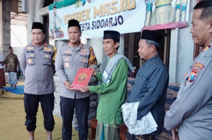 Polresta Sidoarjo Gelar Jum’at Curhat di Desa Masangan Kulon