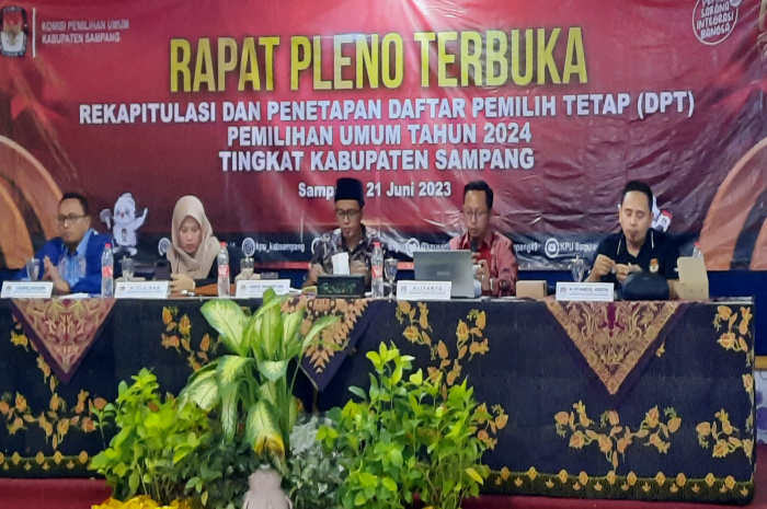 KPU Sampang Tetapkan DPT Sejumlah 761.421 pada Pemilu 2024