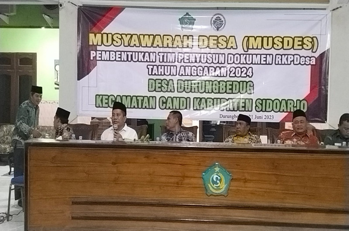 Musdes Pembentukan Tim RKPDes Durungbedug Tahun 2024