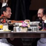 Presiden Joko Widodo (Jokowi) dan Ketua Umum Partai NasDem Surya Paloh melakukan pertemuan di Istana Negara Senin 17 Juli 2023.