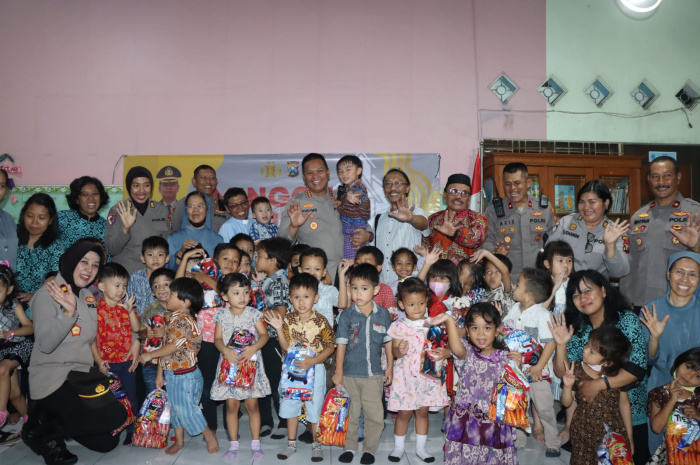 Kapolresta Sidoarjo Kunjungi TK Fatima Dalam Program Minggu Kasih