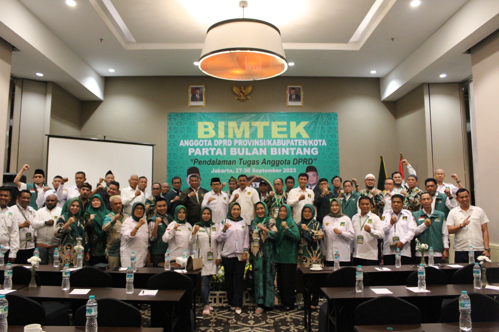 DPP Partai Bulan Bintang gelar Bimtek DPRD Provinsi, Kabupaten, dan Kota di Swiss-Belresidences, Jakarta, Rabu (27/9). (DPP PBB)