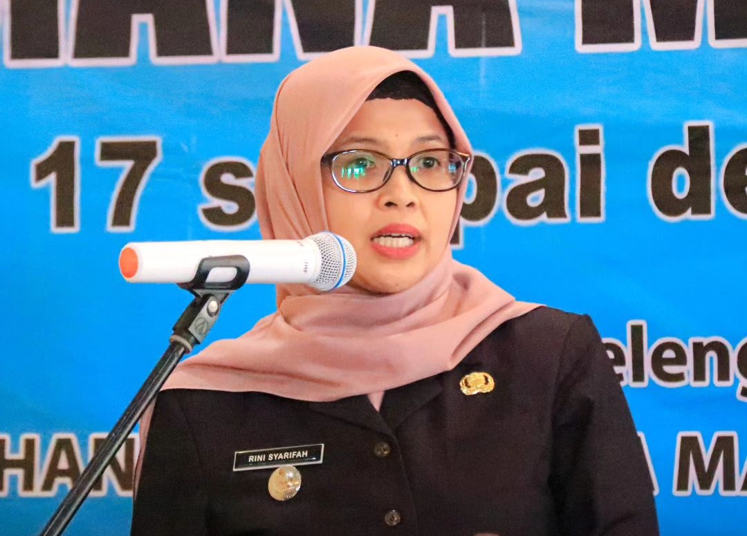 Bupati Blitar Rini Syarifah buka kegiatan Audisi dan Inkubasi Export (ADI Export) yang bertema pelatihan bagaimana memulai ekspor.