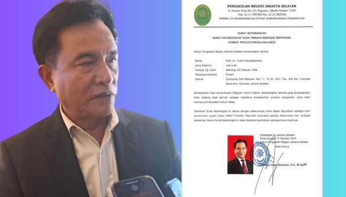 BAINTELKAM POLRI Terbitkan SKCK untuk Yusril: Sinyal Jadi Cawapres Prabowo?