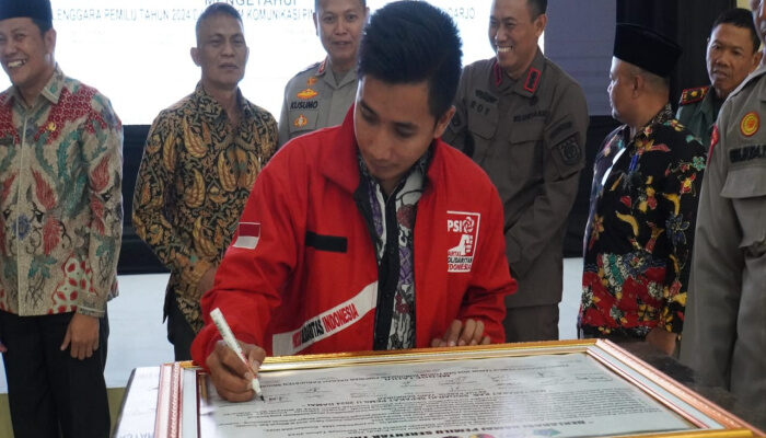 Deklarasi Damai Pemilu 2024 Ditandatangani Tokoh Parpol Sidoarjo