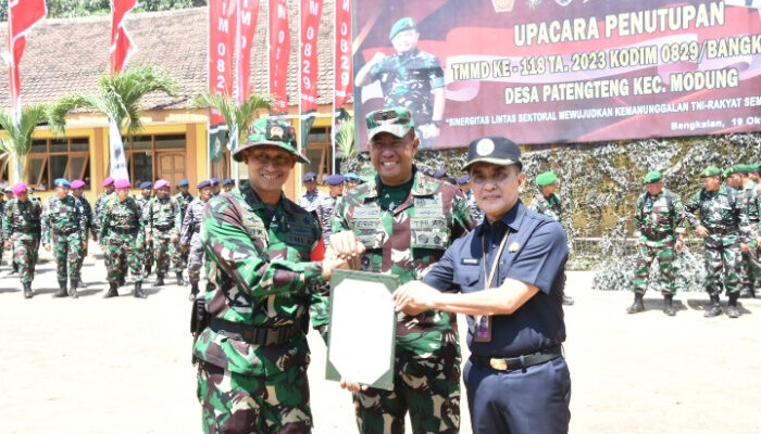 Danrem 084/BJ Tutup TMMD ke-118  TA 2023