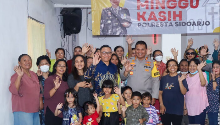 Program Minggu Kasih Polresta Sidoarjo di GPdI Betania