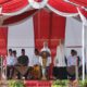 Pemerintah Kabupaten Blitar menggelar upacara peringatan Hari Santri Nasional Tahun 2023 di Alun-alun Kanigoro, Minggu, 22 Oktober 2023.