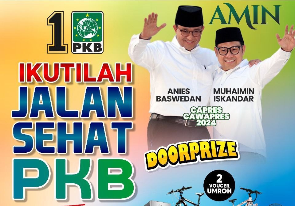 PKB Blitar Akan Gelar Jalan Sehat AMIN Berhadiah 2 Tiket Umroh Gratis