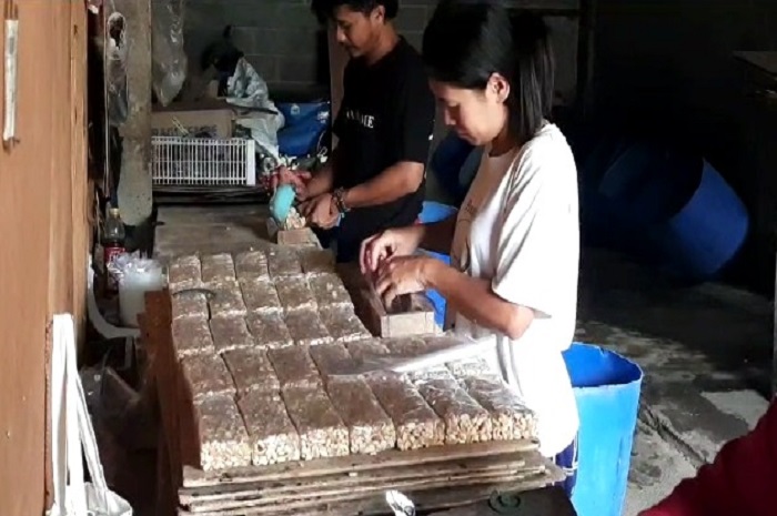 Para perajin tempe di Dukuh Gilingan Lor Desa Urut Sewu, Kecamatan Ampel, Kabupaten Boyolali menjerit akibat harga kedelai