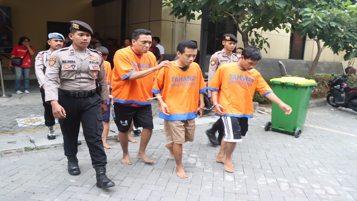 Polresta Sidoarjo Berhasil Ciduk 5 Pelaku Curanmor