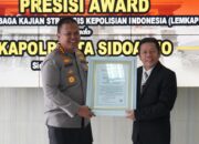 Polresta Sidoarjo Raih Penghargaan Presisi Award dari Lemkapi