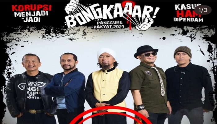 Panggung Rakyat: Bongkar Tampilkan Kolaborasi Orasi Kebangsaan dan Konser Musik, Digelar Gratis!