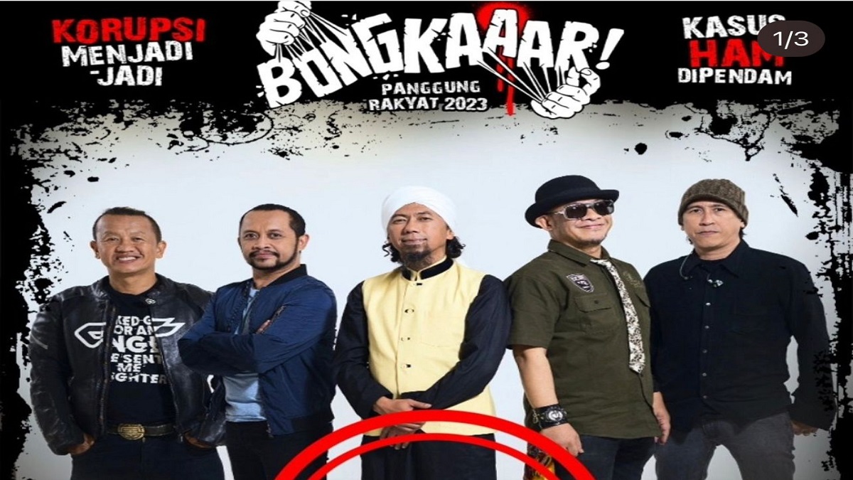 Panggung Rakyat: Bongkar Tampilkan Kolaborasi Orasi Kebangsaan dan Konser Musik, Digelar Gratis!