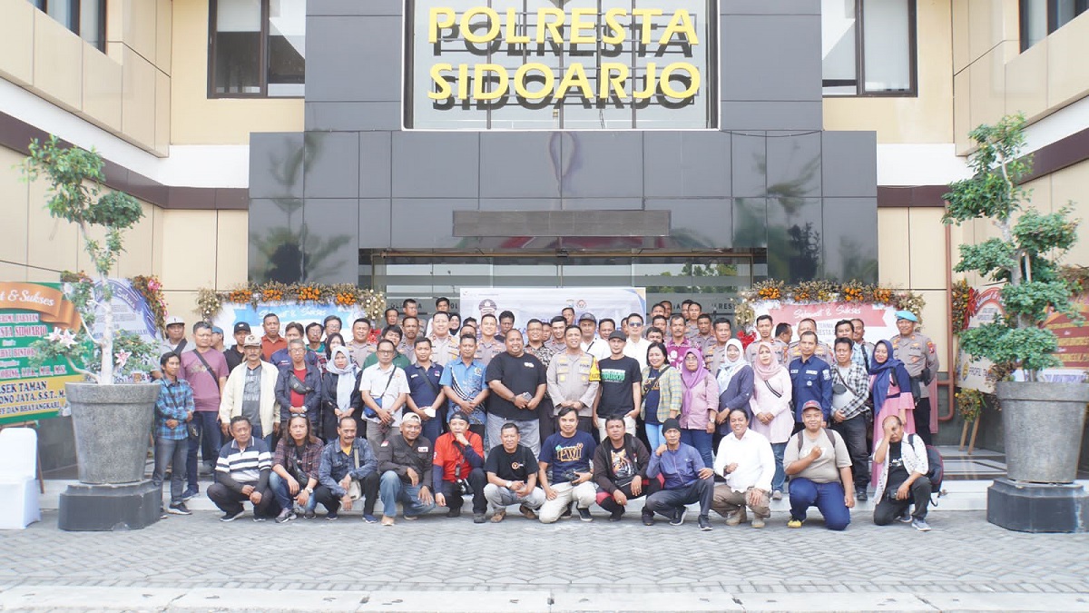 Kapolresta Sidoarjo Gelar Silaturahmi dengan Jurnalis Hadapi Nataru dan Pemilu 2024