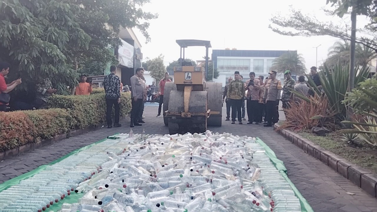 Angka Kriminalitas Naik, Polresta Sidoarjo Musnahkan Barang Bukti Kejahatan