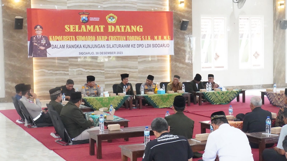 Sinergitas Kepolisian dan DPD LDII Sidoarjo Ciptakan Pemilu Damai 2024