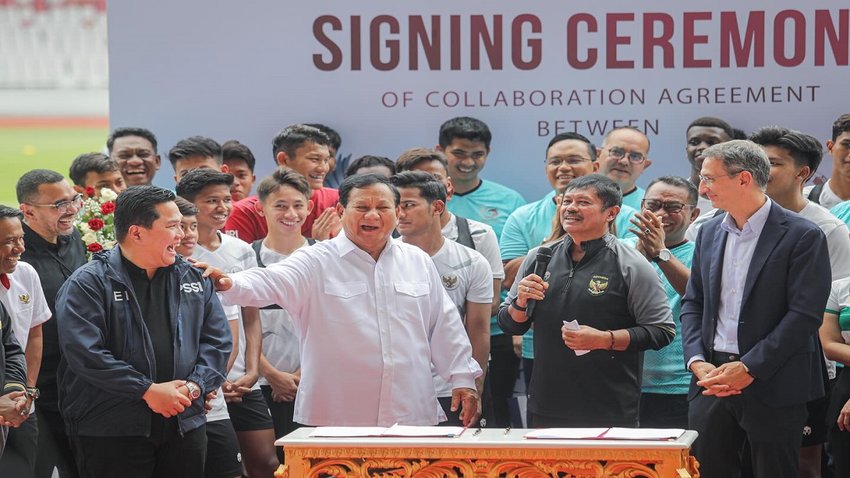 Ketua PSSI Erick Thohir Apresiasi Komitmen Prabowo Subianto di Bidang Sepak Bola