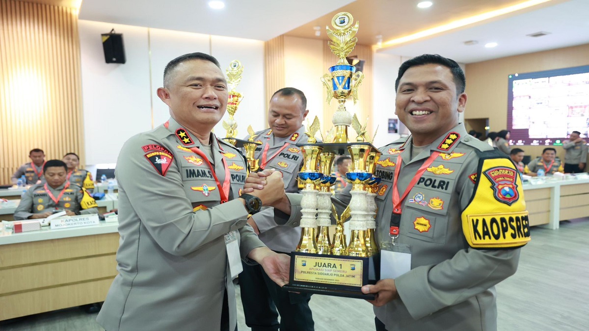 Polresta Sidoarjo Sabet 3 Penghargaan dari Kapolda Jatim