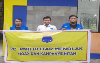 Wujud Peduli Terhadap Masyarakat, PMII Blitar Tolak Kampanye Hitam dan Hoaks