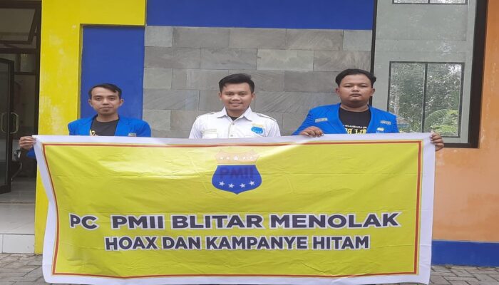 Wujud Peduli Terhadap Masyarakat, PMII Blitar Tolak Kampanye Hitam dan Hoaks