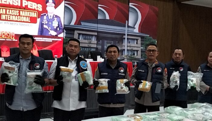 Polresta Sidoarjo Gagalkan Upaya Distribusi Sabu 30 Kg ke Surabaya dan Kalimantan