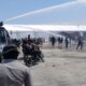 Suasana latihan Sispamkota dalam rangka operasi Mantap Praja Semeru 2024,di Pelabuhan Trunojoyo Desa Taddan Kecamatan Camplong Kabupaten Sampang.