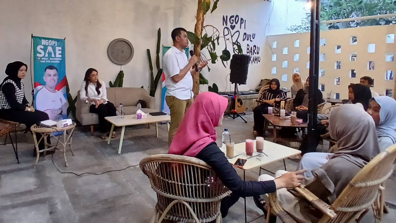 Mas Ibin dan Mbak Elim Ngopi Bareng dengan Milenial dan Gen Z Kota Blitar