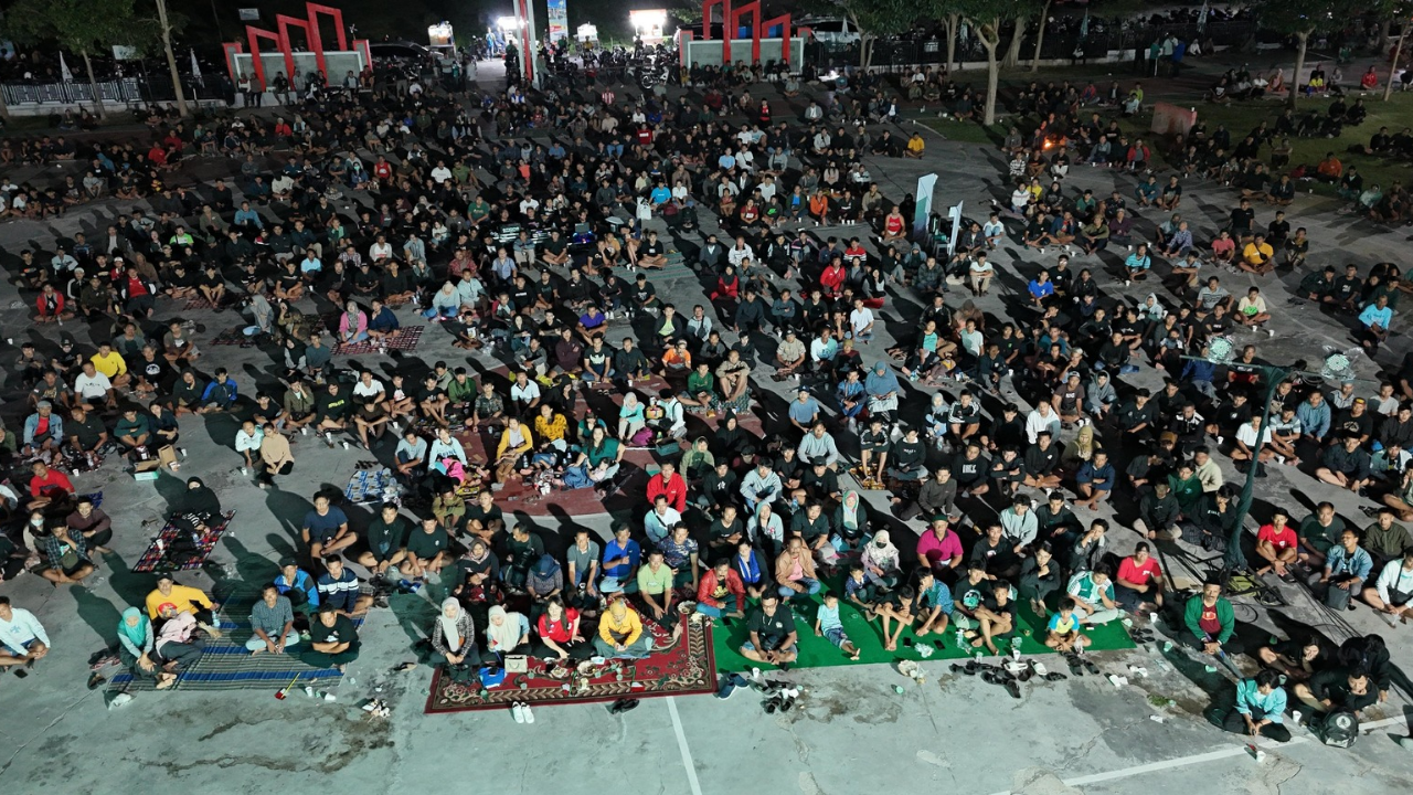 Ribuan Masyarakat Kota Blitar Nobar SAE, Dukung Timnas Indonesia Lawan Bahrain