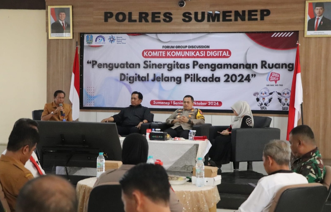 Penguatan Sinergitas Digital: Polres Sumenep dan Kominfo Gelar FGD Jelang Pilkada 2024