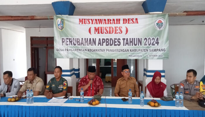 Musdes APBDes Tahun 2024 di Desa Pangarengan Sampang, Berlangsung Lancar dan Khidmat