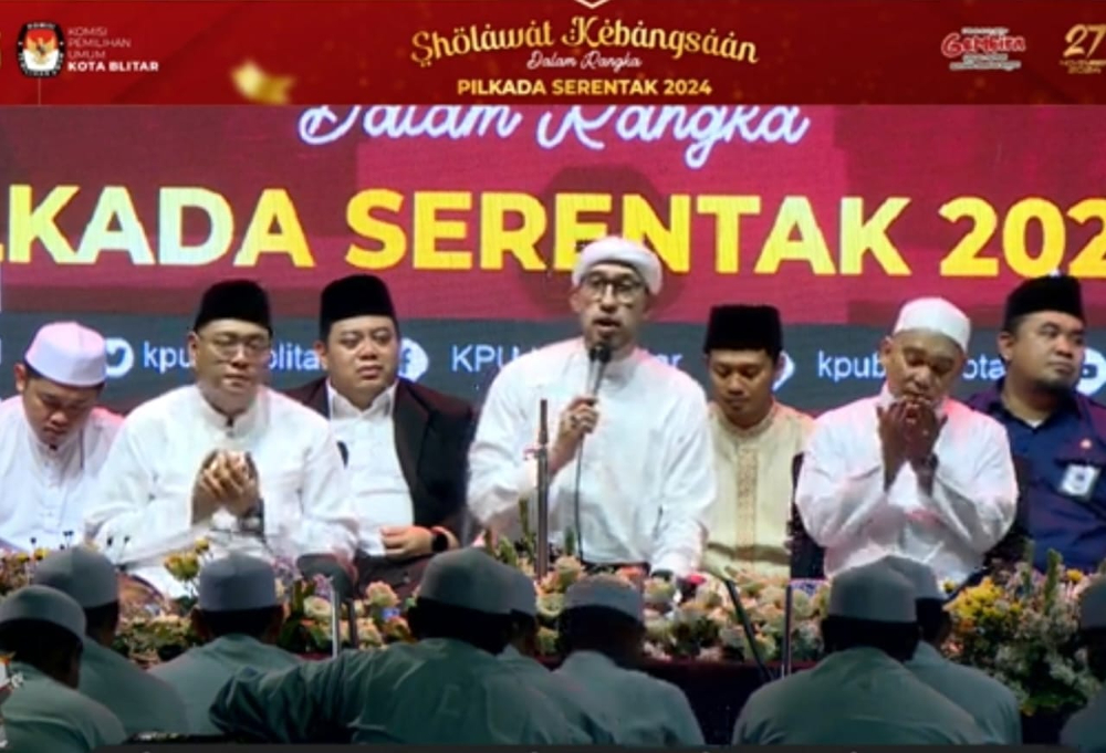 KPU Kota Blitar Gelar Sholawat Kebangsaan, Doakan Pilkada 2024 Aman dan Damai