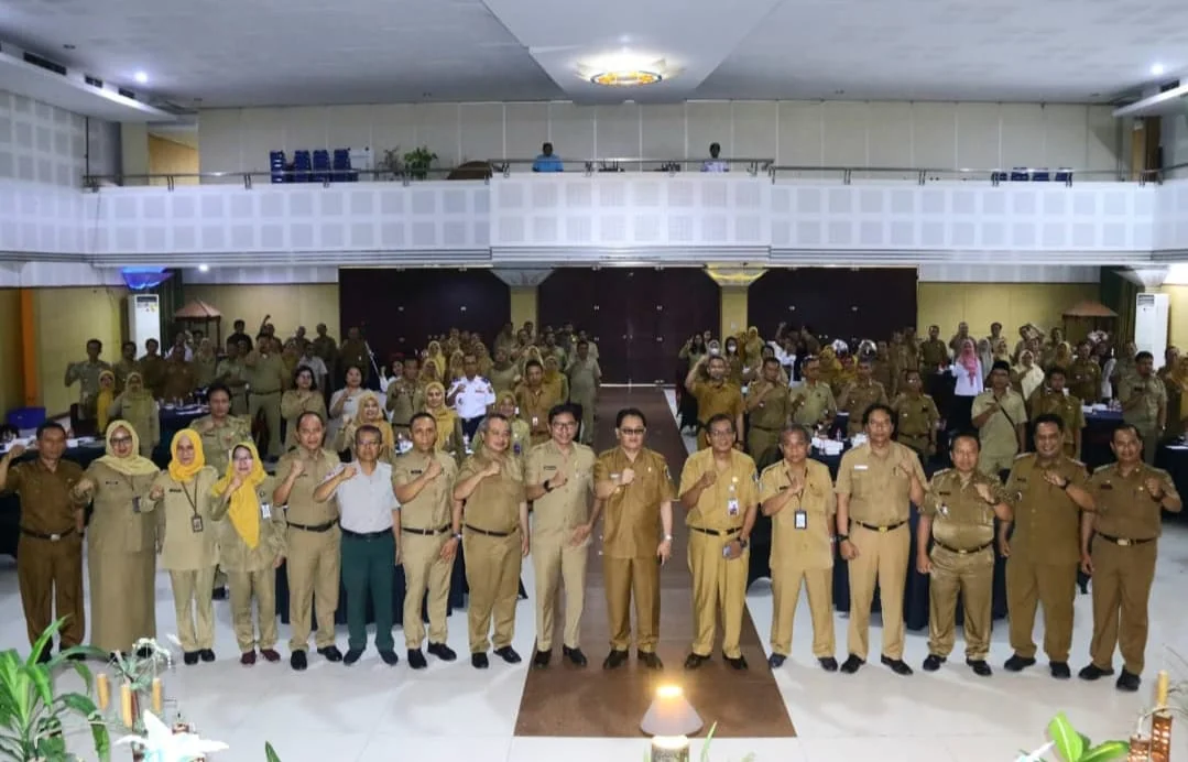 PJs Bupati Blitar Hadiri Rakor Pengawasan Inventarisasi Kearsipan Internal Kabupaten Blitar