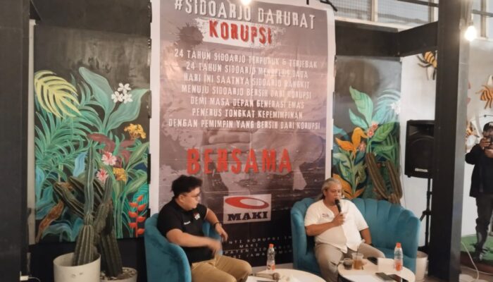 MAKI Jatim Serukan #DaruratKorupsi Sidoarjo, Syiar Perangi Korupsi