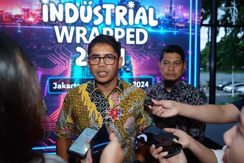 Plt Direktur Jenderal Ketahanan, Perwilayahan dan Akses Industri Internasional, Eko S. A Cahyanto pada kegiatan Kaleidoskop Industrial Wrap 2024 & Branding Jakarta Digital Industrial Parkway di CIBIS Park, kawasan TB Simatupang, Jakarta, Rabu 18 Desember 2024. (Kemenperin/Istimewa)