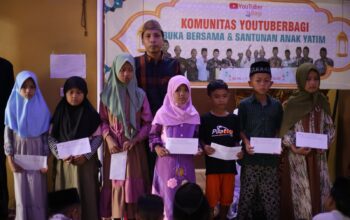 Komunitas Youtuberbagi Gelar Buka Bersama dan Santunan untuk 100 Anak Yatim