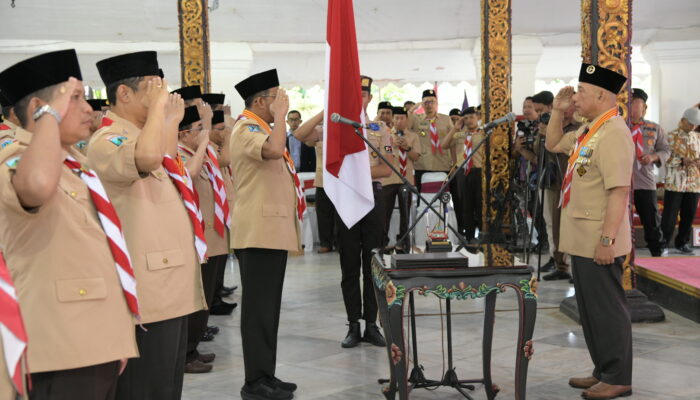 Kwarda Jatim Lantik Kwarcab Pramuka Sumenep Masa Bakti 2024–2029