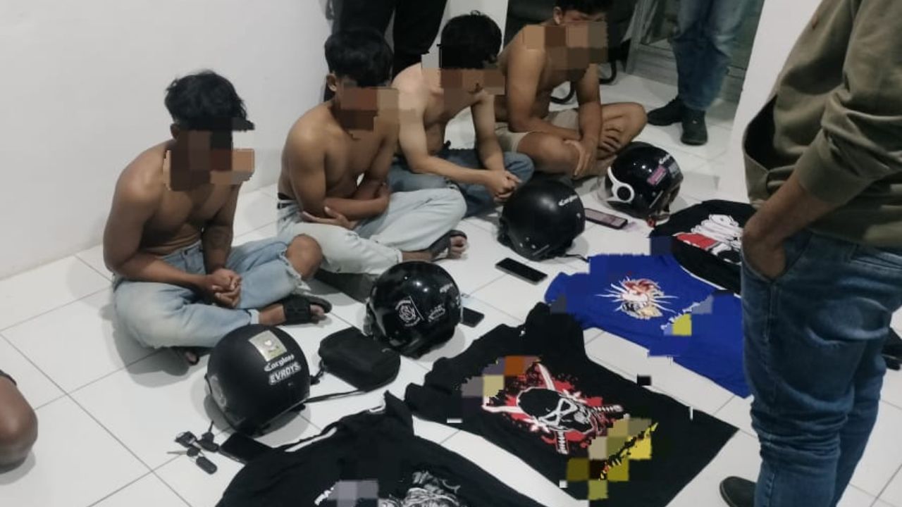 Lima Pemuda Bang Jago dari Perguruan Silat Asal Tulungagung Ditangkap di Blitar