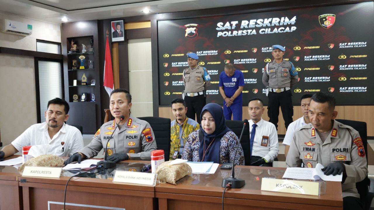 Polresta Cilacap Berhasil Ungkap Kasus Penipuan dan Peredaran Uang Palsu Senilai Miliaran Rupiah