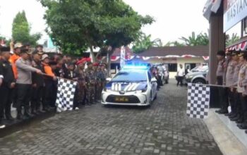 Peringati Hari Bhayangkara, Polres Boyolali Gandeng Ormas dan Pesilat Bagikan Ribuan Sembako
