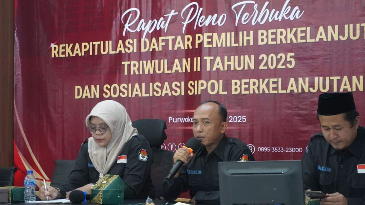 KPU Banyumas Umumkan Data Terbaru: Pemilih Bertambah 11.921 Orang di Triwulan II 2025