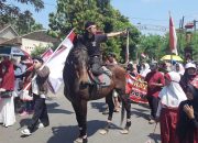 Ratusan Warga Bulu, Nogosari Gelar Karnaval Budaya, Ada yang Berkuda