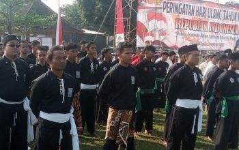 SH Terate se-Cabang Blitar IKuti Upacara Bendera Serentak Sambut HUT ke-80 RI
